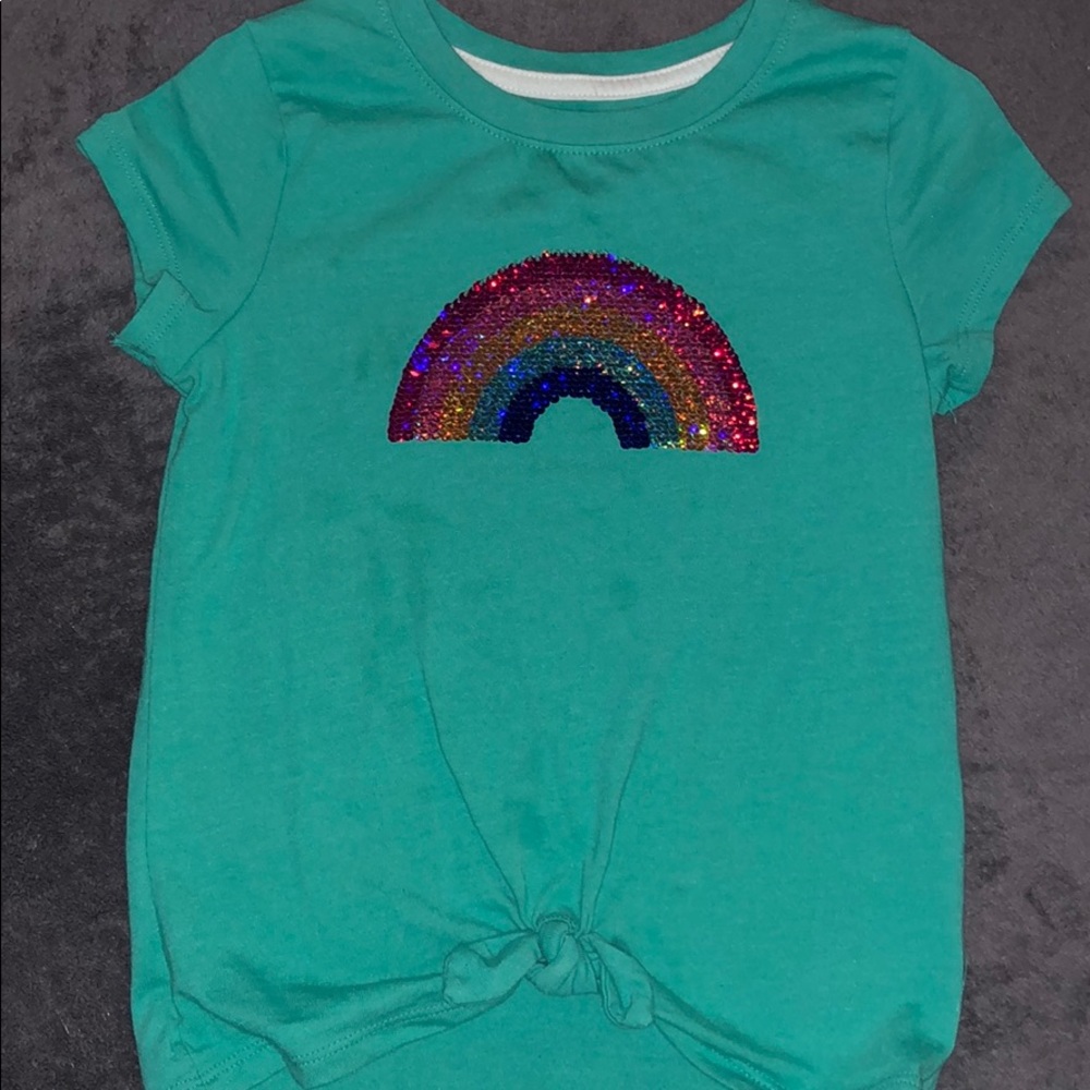 Girl T-shirt rainbow size 6/6x